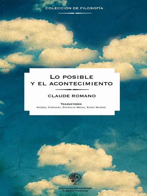 Title details for Lo posible y el acontecimiento by Claude Romano - Available